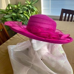 Magenta Derby Hat